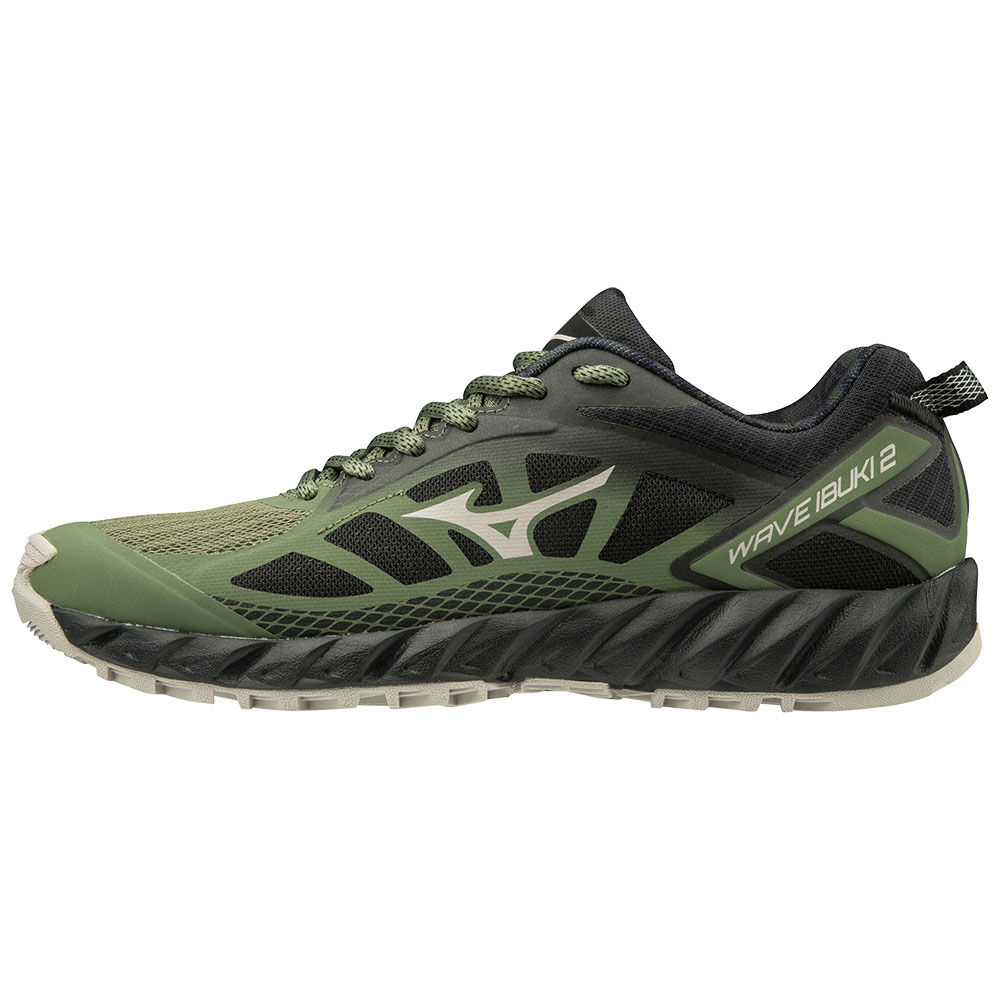 Womens Mizuno WAVE IBUKI 2 Trail Running Shoes Green/Black/Silver Philippines (ILYCWT920)